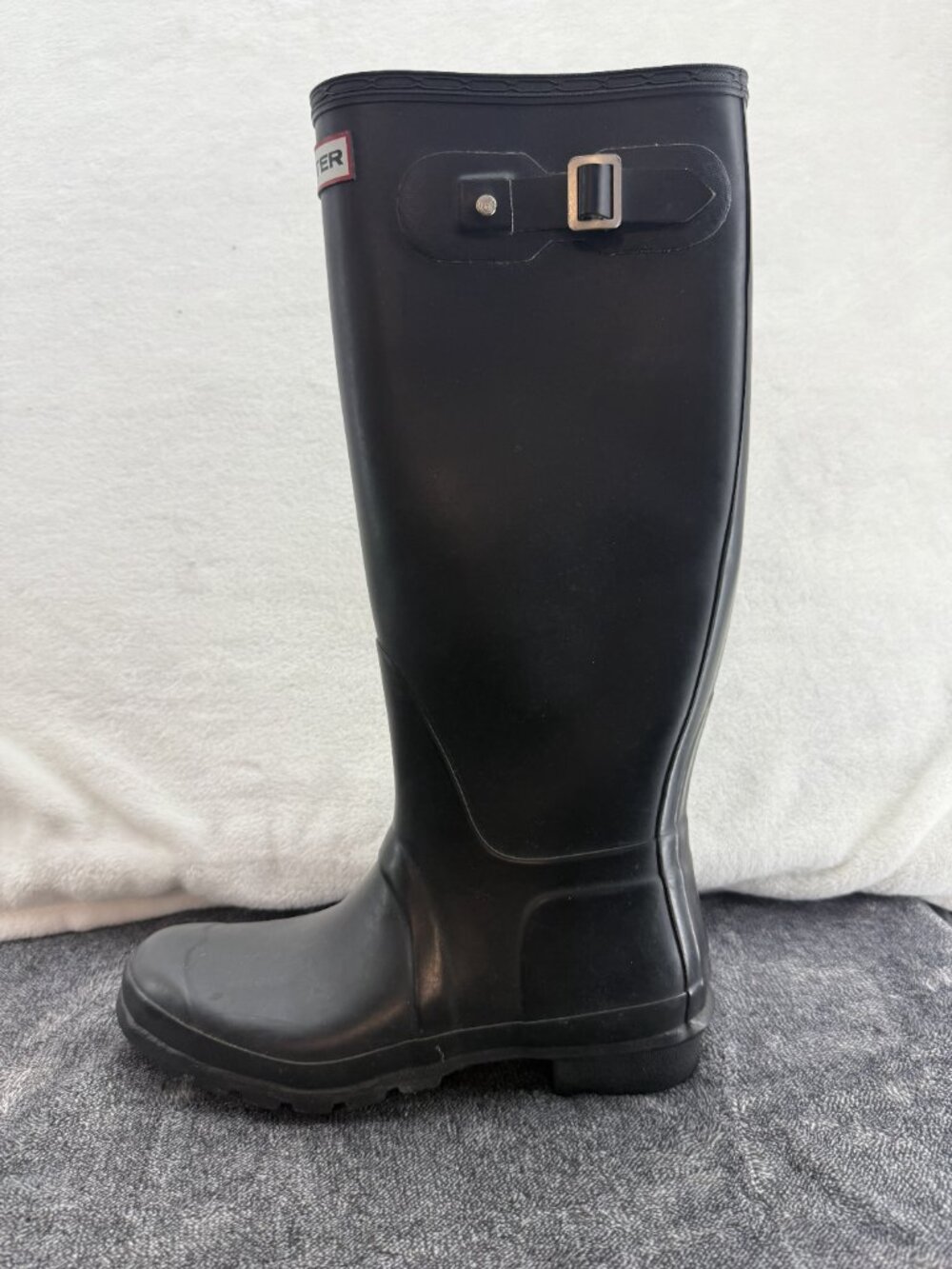 Women's Black Hunter Original Tall Rainboot Single Amputee Left Boot Only Size 9